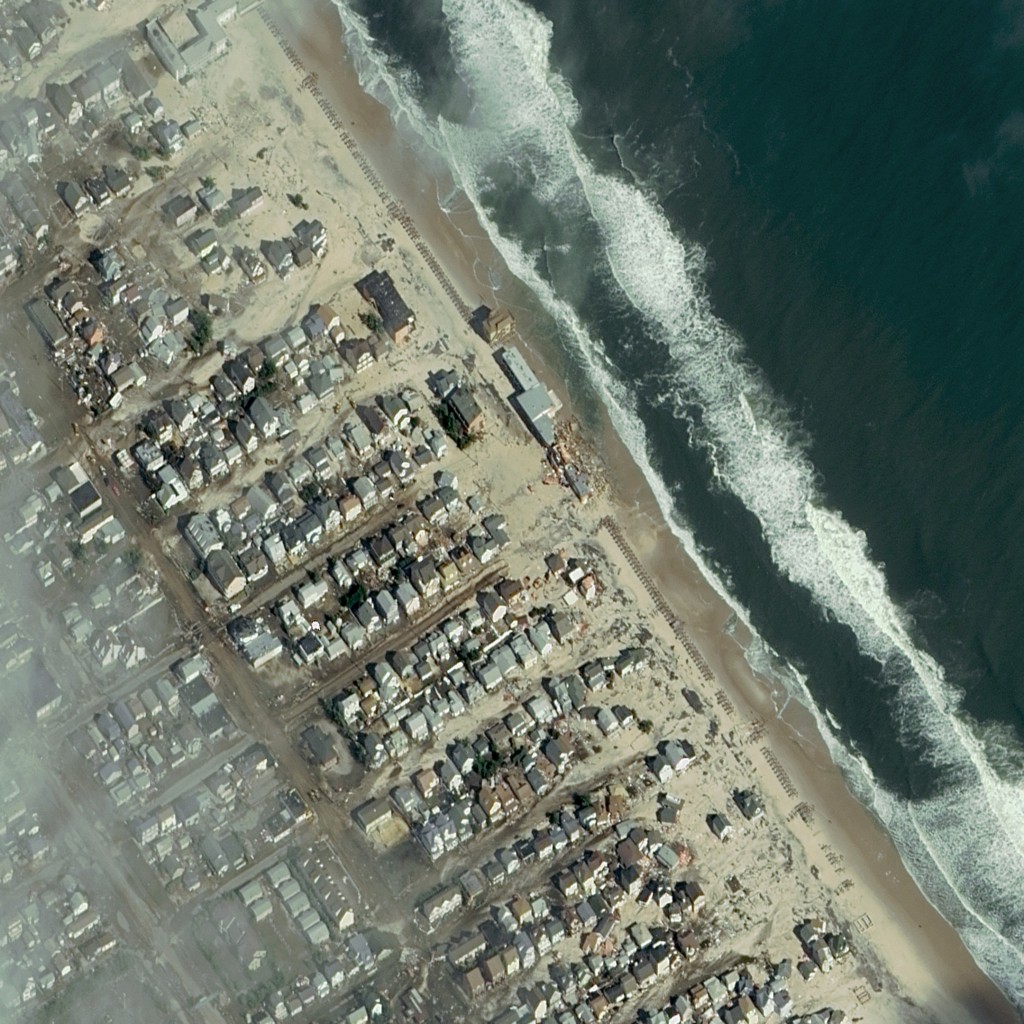 FIGURE 1.Aftermath of Hurricane Sandy, Seaside Heights, N.J., Oct. 31, 2012. Image courtesy of DigitalGlobe.