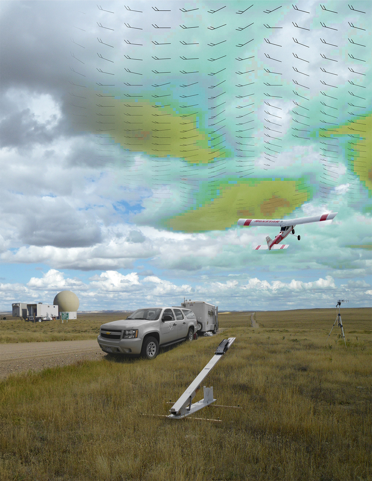 FIGURE 1. This image was created to demonstrate the meteorological utility of UAS ©2012 Jack Elston University of Colorado. Courtesy of Black Swift Technologies.