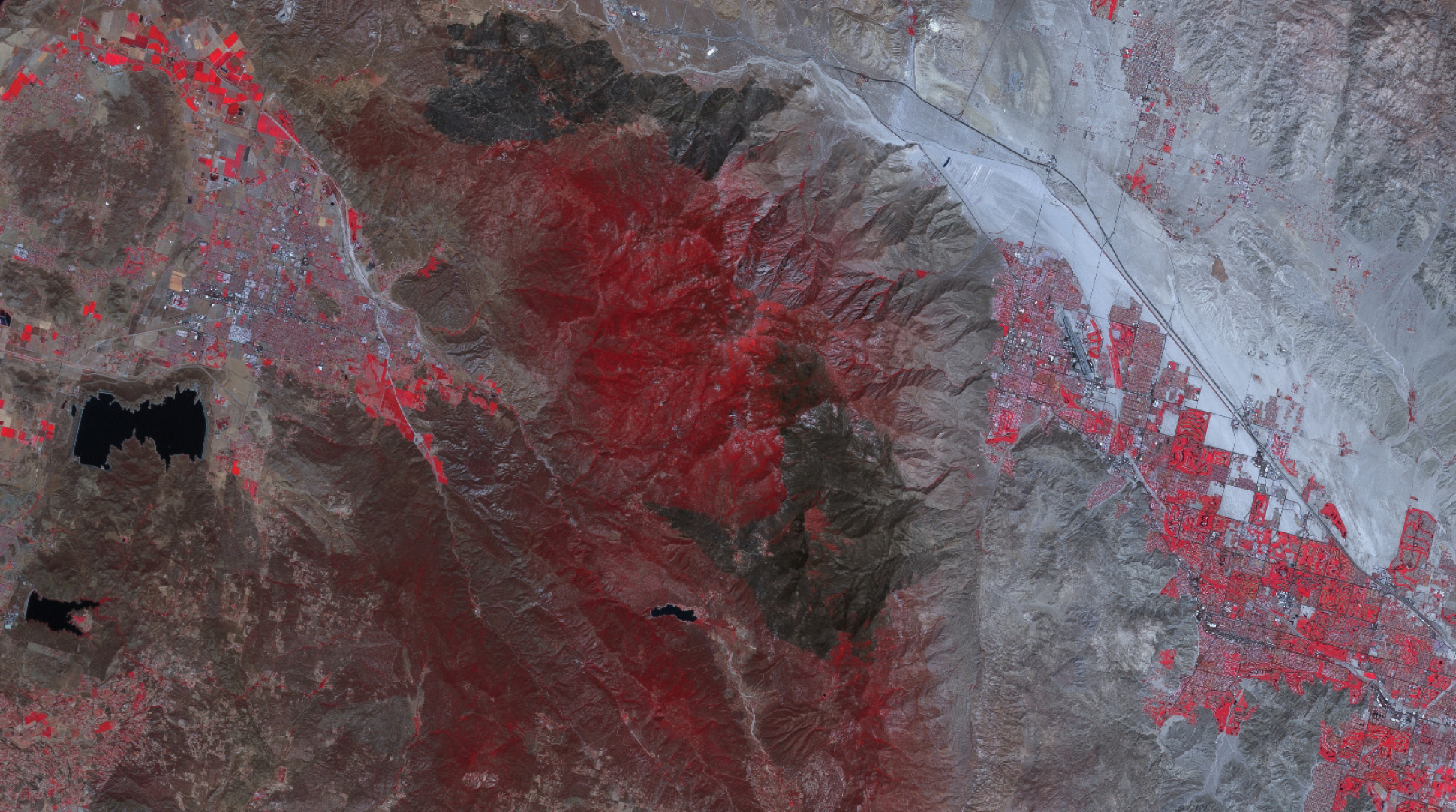 Figure 3. Colorado burnscar from wildfires, U.S. imaged May 22, 2013