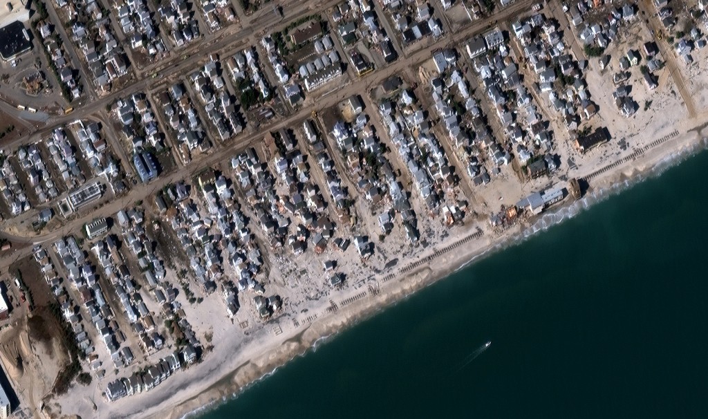 FIGURE 2. The same area as Figure 1, after the storm, on Nov. 4, 2012. PlanetiQ satellites will enable better severe weather predictions. Image courtesy of DigitalGlobe.